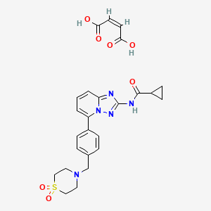 molecular formula C25H27N5O7S B10860095 Filgotinib maleate CAS No. 1802998-75-9