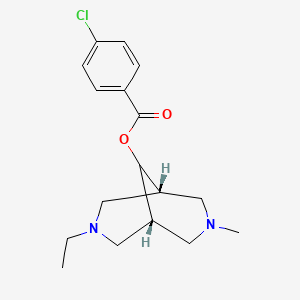 [(1R,5R)-3-ethyl-7-methyl-3,7-diazabicyclo[3.3.1]nonan-9-yl] 4-chlorobenzoate