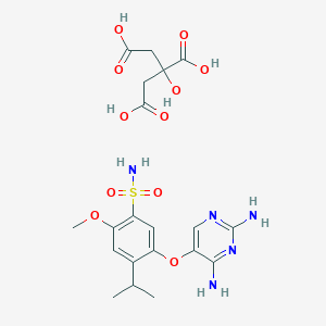 molecular formula C20H27N5O11S B10860164 Gefapixant citrate CAS No. 2310299-91-1