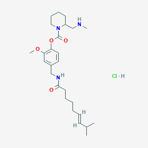 molecular formula C26H42ClN3O4 B10860170 Vocacapsaicin hydrochloride CAS No. 1931116-92-5