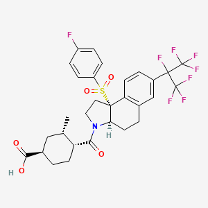 molecular formula C30H29F8NO5S B10860199 Unii-2wqx2MS3MQ CAS No. 2041841-30-7