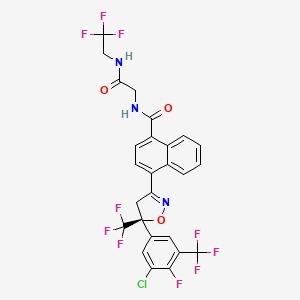 molecular formula C26H16ClF10N3O3 B10860200 Umifoxolaner CAS No. 2021230-37-3