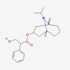 molecular formula C20H29NO3 B10860224 [(1R,5R)-9-propan-2-yl-9-azabicyclo[3.3.1]nonan-3-yl] 3-hydroxy-2-phenylpropanoate 