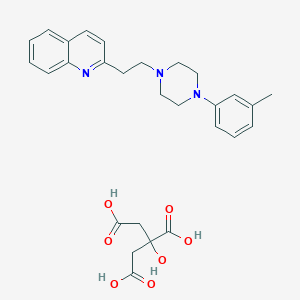 molecular formula C28H33N3O7 B10860230 Centhaquine citrate CAS No. 1480809-77-5