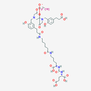 molecular formula C44H60AlFN6O17 B10860244 Gozetotide alf-18 