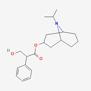 molecular formula C20H29NO3 B10860279 (9-Propan-2-yl-9-azabicyclo[3.3.1]nonan-3-yl) 3-hydroxy-2-phenylpropanoate 