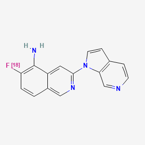 5-Isoquinolinamine, 6-(fluoro-18F)-3-(1H-pyrrolo(2,3-C)pyridin-1-yl)-