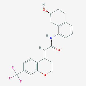 molecular formula C22H20F3NO3 B10860324 Motugivatrep CAS No. 920332-28-1