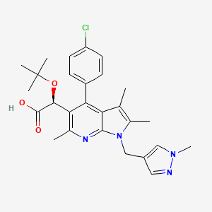 molecular formula C27H31ClN4O3 B10860339 Pirmitegravir CAS No. 2245231-10-9