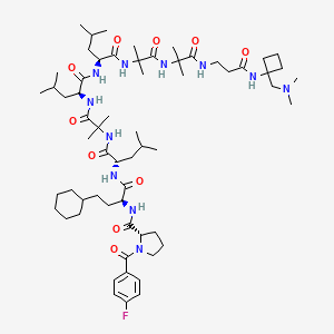 molecular formula C62H102FN11O10 B10860345 Lefleuganan CAS No. 2233558-98-8