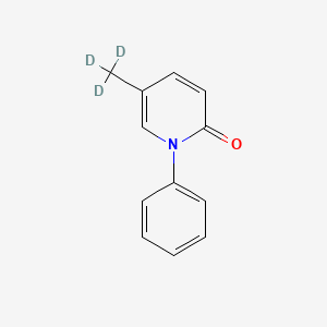 molecular formula C12H11NO B10860353 Deupirfenidone CAS No. 1093951-85-9