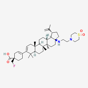 molecular formula C43H67FN2O4S B10860366 Fipravirimat CAS No. 1818867-24-1