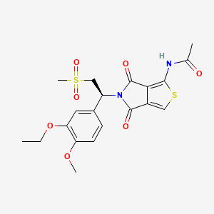 molecular formula C20H22N2O7S2 B10860401 Mufemilast CAS No. 1255909-03-5