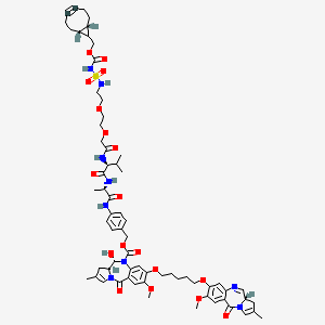 molecular formula C66H83N9O18S B10860446 Uzoptirine CAS No. 2126805-05-6