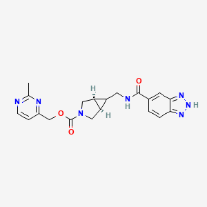 (2-methylpyrimidin-4-yl)methyl (1R,5S)-6-[(2H-benzotriazole-5-carbonylamino)methyl]-3-azabicyclo[3.1.0]hexane-3-carboxylate