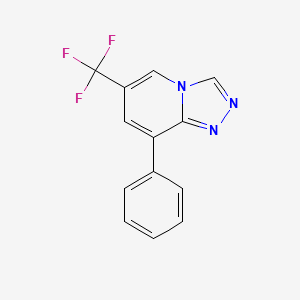 molecular formula C13H8F3N3 B10860485 8-Phenyl-6-(trifluoromethyl)-[1,2,4]triazolo[4,3-a]pyridine 