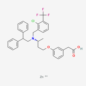 molecular formula C34H33ClF3NO3Zn+2 B10860522 RGX-104 Zinc CAS No. 2648455-06-3