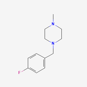 molecular formula C12H17FN2 B10860666 1-(4-Fluorobenzyl)-4-methylpiperazine 