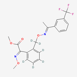 methyl (2E)-2-methoxyimino-2-[2,3,4,5-tetradeuterio-6-[dideuterio-[(E)-1-[3-(trifluoromethyl)phenyl]ethylideneamino]oxymethyl]phenyl]acetate