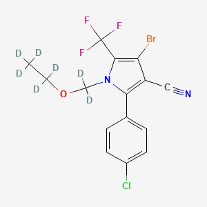 molecular formula C15H11BrClF3N2O B10860689 Chlorfenapyr-d7 