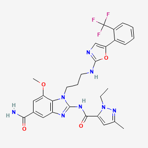 molecular formula C29H29F3N8O4 B10860711 STING Agonist D61 