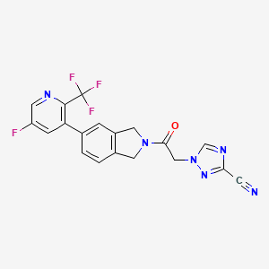 molecular formula C19H12F4N6O B10860759 Topoisomerase II inhibitor 16 