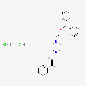 1-(2-benzhydryloxyethyl)-4-[(E)-3-phenylprop-2-enyl]piperazine;dihydrochloride