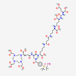 molecular formula C63H99FN12O25Si B10860804 Flotufolastat F-18 CAS No. 2305060-41-5