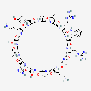 molecular formula C84H131N25O17 B10860886 SM5Mfz7fkp 