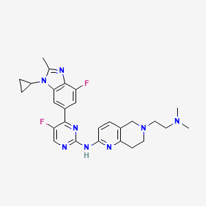 molecular formula C27H30F2N8 B10860919 484Eda7kem CAS No. 2102887-41-0