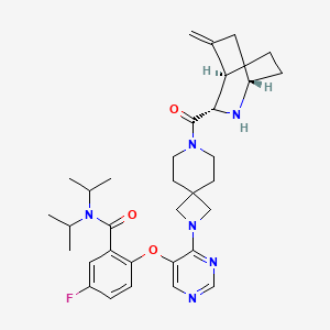 molecular formula C33H43FN6O3 B10860983 Enzomenib CAS No. 2412555-70-3