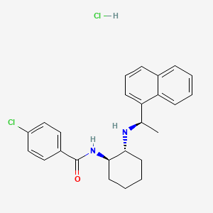 molecular formula C25H28Cl2N2O B10861012 (1R,2R)-Calhex 231 (hydrochloride) 