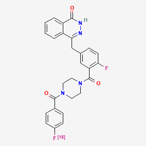 molecular formula C27H22F2N4O3 B10861026 (18F)Parpi CAS No. 1883580-48-0