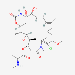 molecular formula C32H44ClN3O9 B10861108 N-Me-L-Ala-maytansinol CAS No. 77668-69-0