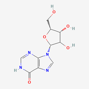 molecular formula C10H12N4O5 B10861145 9-[(2R,4R,5R)-3,4-dihydroxy-5-(hydroxymethyl)oxolan-2-yl]-1H-purin-6-one 