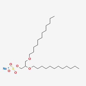 molecular formula C27H55NaO6S B10861153 Dilaurylglycerosulfate sodium 