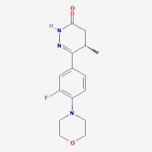 (4S)-3-(3-fluoro-4-morpholin-4-ylphenyl)-4-methyl-4,5-dihydro-1H-pyridazin-6-one