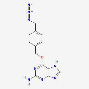 molecular formula C13H12N8O B10861193 O6-[4-(Azidomethyl)benzyl]guanine 