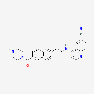 molecular formula C28H27N5O B10861235 Senexin C 