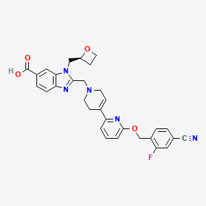 molecular formula C31H28FN5O4 B10861259 GLP-1R agonist 3 