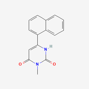 3-methyl-6-naphthalen-1-yl-1H-pyrimidine-2,4-dione