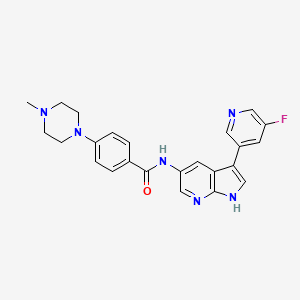 molecular formula C24H23FN6O B10861354 Clk1-IN-3 