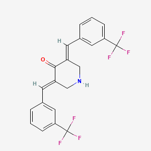 3,5-Bis((E)-3-(trifluoromethyl)benzylidene)piperidin-4-one