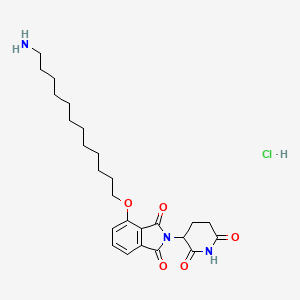 Thalidomide-4-O-C12-NH2 (hydrochloride)