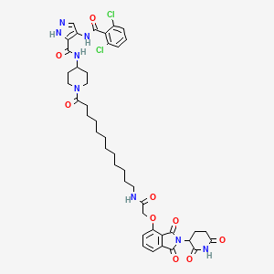 molecular formula C43H50Cl2N8O9 B10861442 PROTAC CDK9 degrader-7 