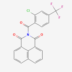 molecular formula C20H9ClF3NO3 B10861485 Transketolase-IN-3 