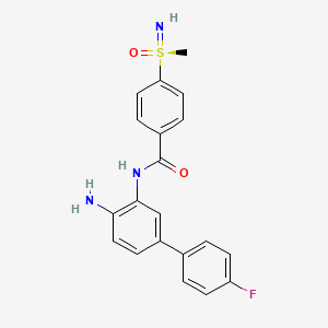 molecular formula C20H18FN3O2S B10861499 N-[2-amino-5-(4-fluorophenyl)phenyl]-4-(methylsulfonimidoyl)benzamide 