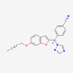 molecular formula C22H16N4O2 B10861507 Nonsteroidal aromatase inhibitor 1 