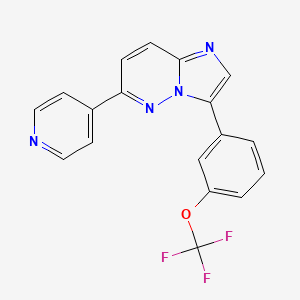 molecular formula C18H11F3N4O B10861510 Lmtk3-IN-1 