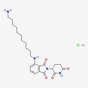 molecular formula C24H35ClN4O4 B10861525 Pomalidomide-C11-NH2 (hydrochloride) 